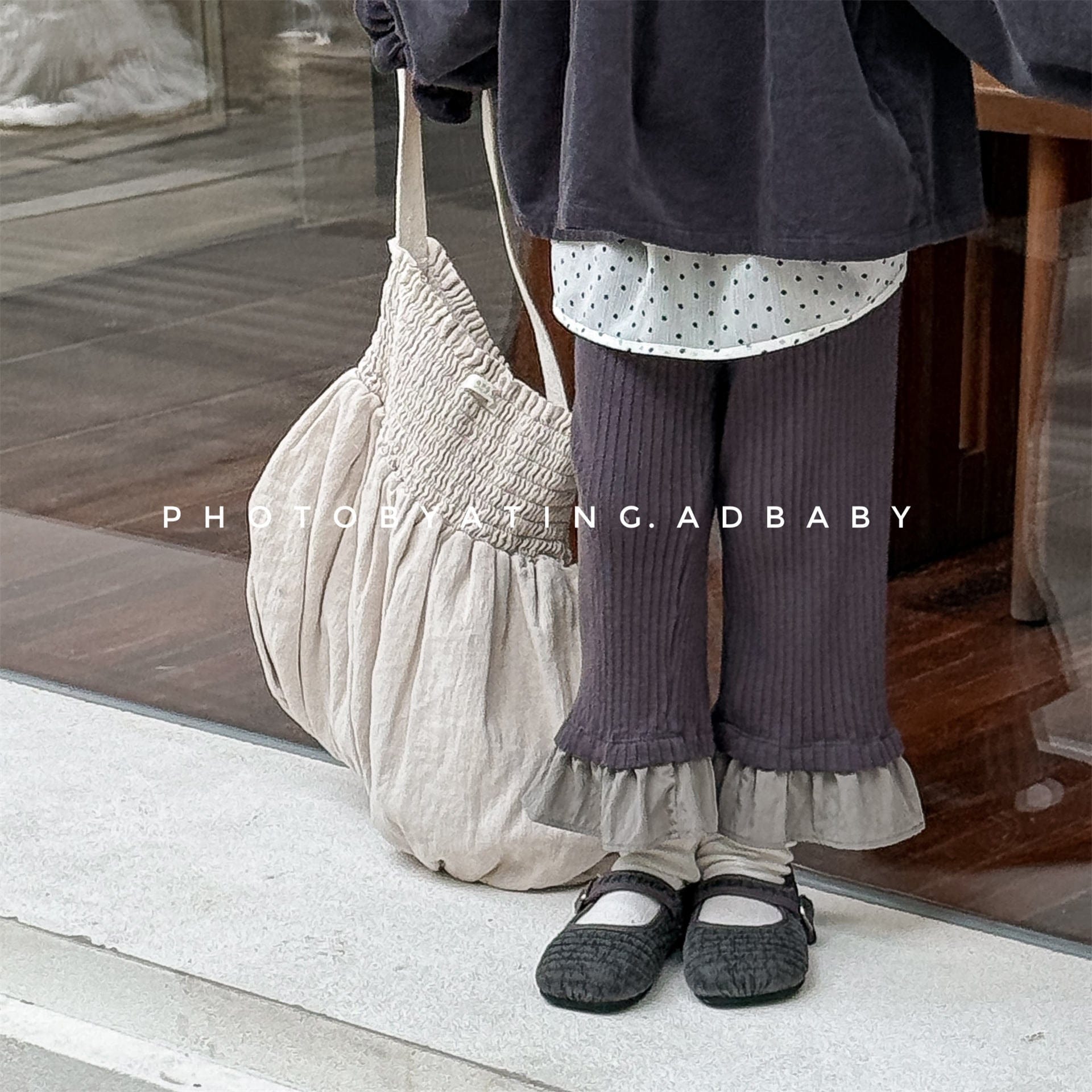 レギンスパンツ 裾フリルフレアレギンスパンツ【mh0010623】