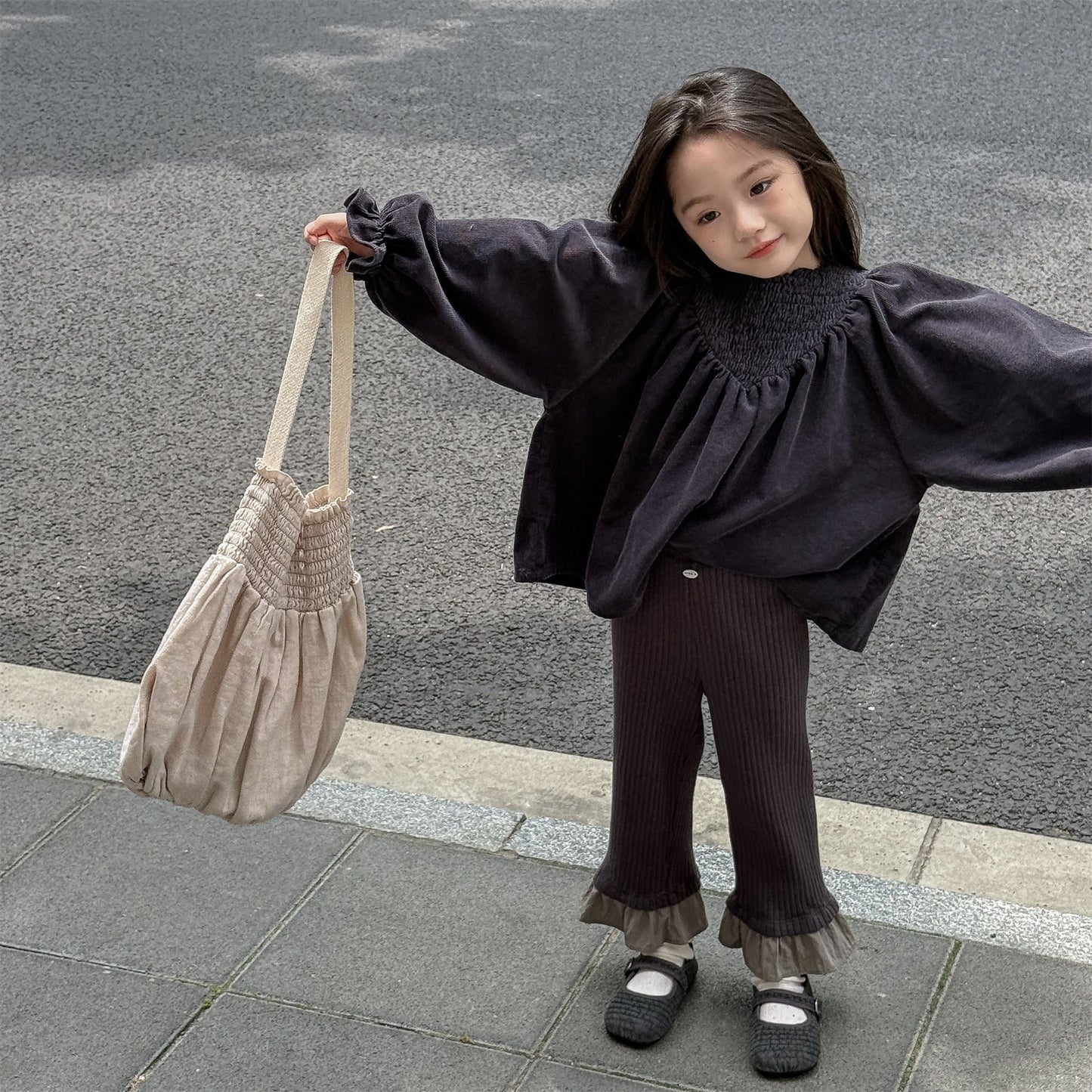 レギンスパンツ 裾フリルフレアレギンスパンツ【mh0010623】