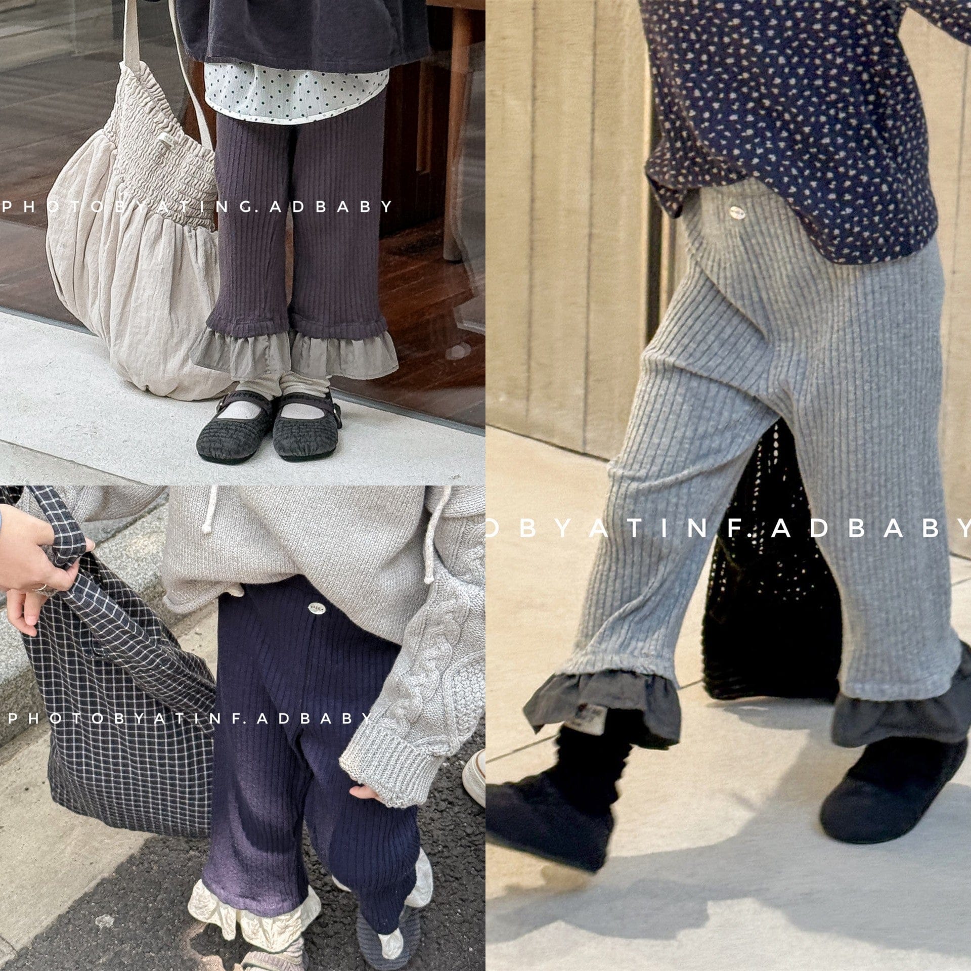 レギンスパンツ 裾フリルフレアレギンスパンツ【mh0010623】