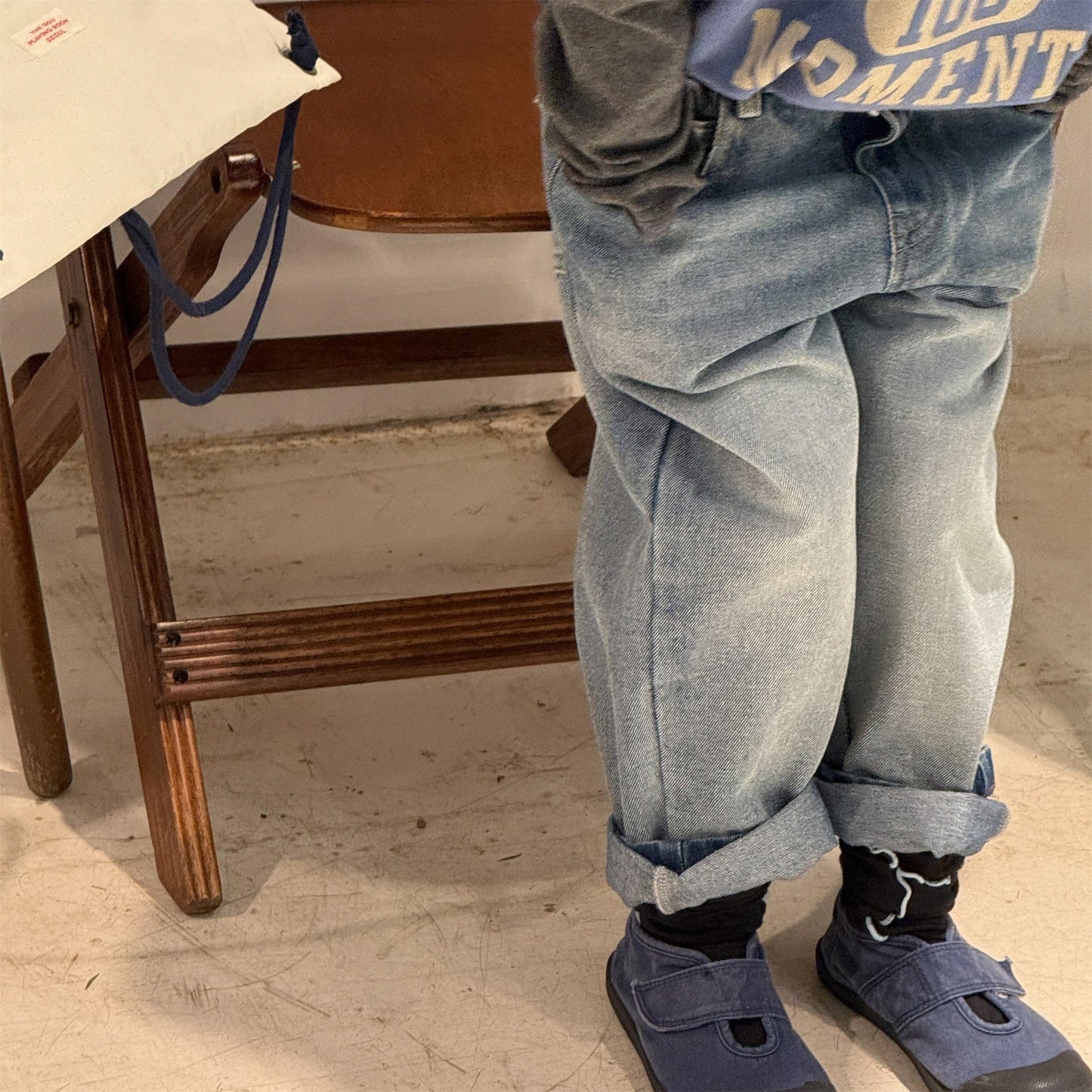 デニムパンツ シンプルベーシックボーイフレンドデニムパンツジーンズ【mh0010626】