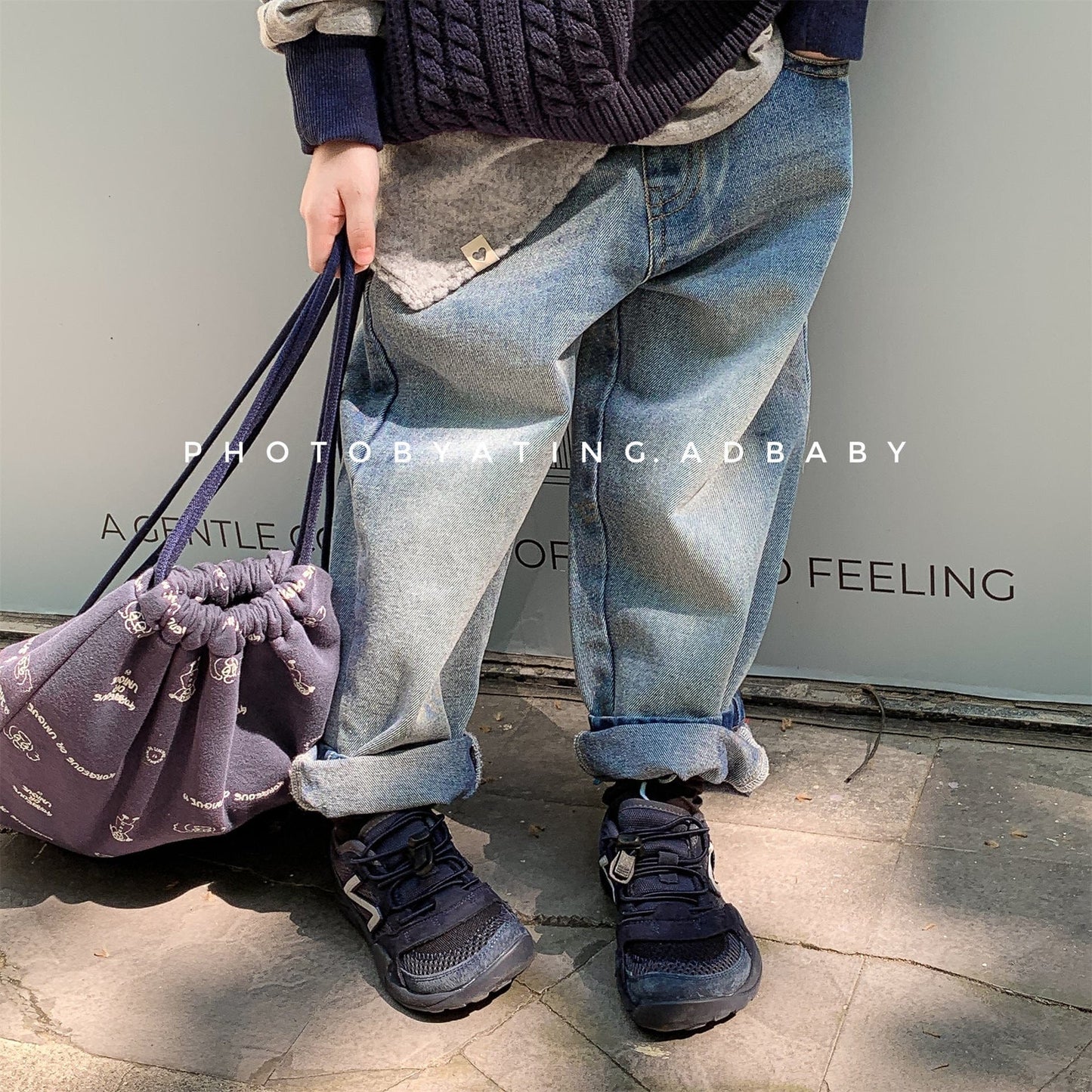 デニムパンツ シンプルベーシックボーイフレンドデニムパンツジーンズ【mh0010626】