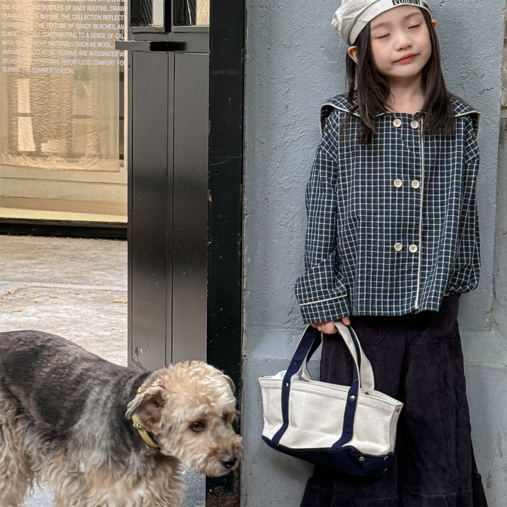 ショートコート・ジャケット・ジャンパー セーラーカラーチェックジャケット【mh0010627】