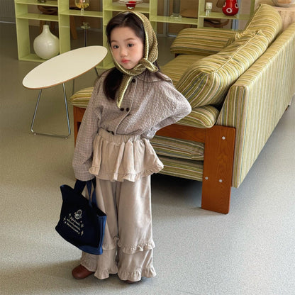 ショートコート・ジャケット・ジャンパー セーラーカラーチェックジャケット【mh0010627】