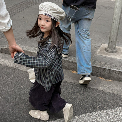 ショートコート・ジャケット・ジャンパー セーラーカラーチェックジャケット【mh0010627】