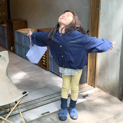 ショートコート・ジャケット・ジャンパー ハートボタンフーディ長袖シャツジャケット【mh0010629】