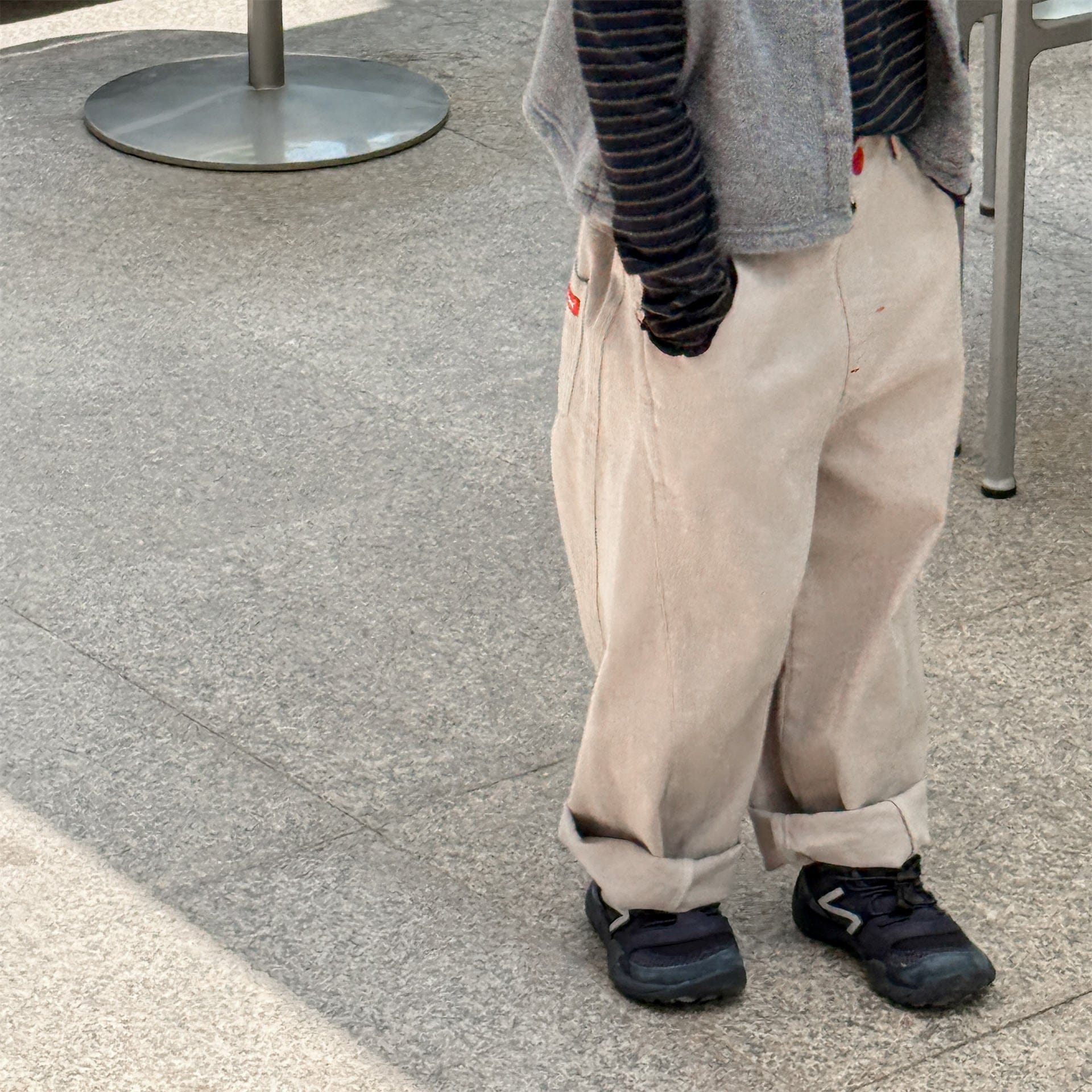 ロングパンツ・スウェットパンツ シンプルデイリーワイドルーズロングパンツ【mh0010632】