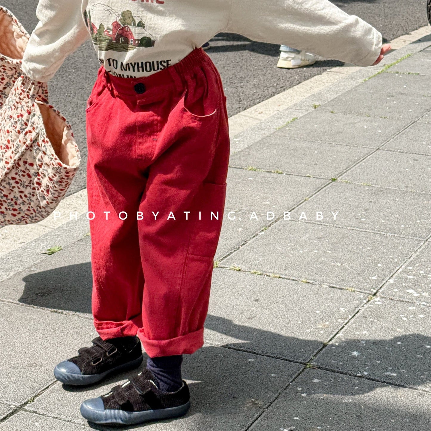 ロングパンツ・スウェットパンツ シンプルデイリーワイドルーズロングパンツ【mh0010632】