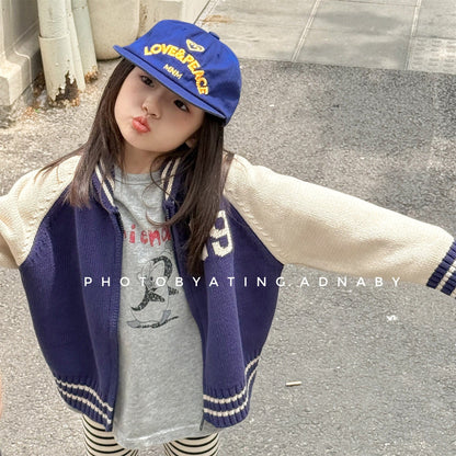 ショートコート・ジャケット・ジャンパー パッチワークニットジップアップスタジアムジャンパーブルゾン【mh0010633】