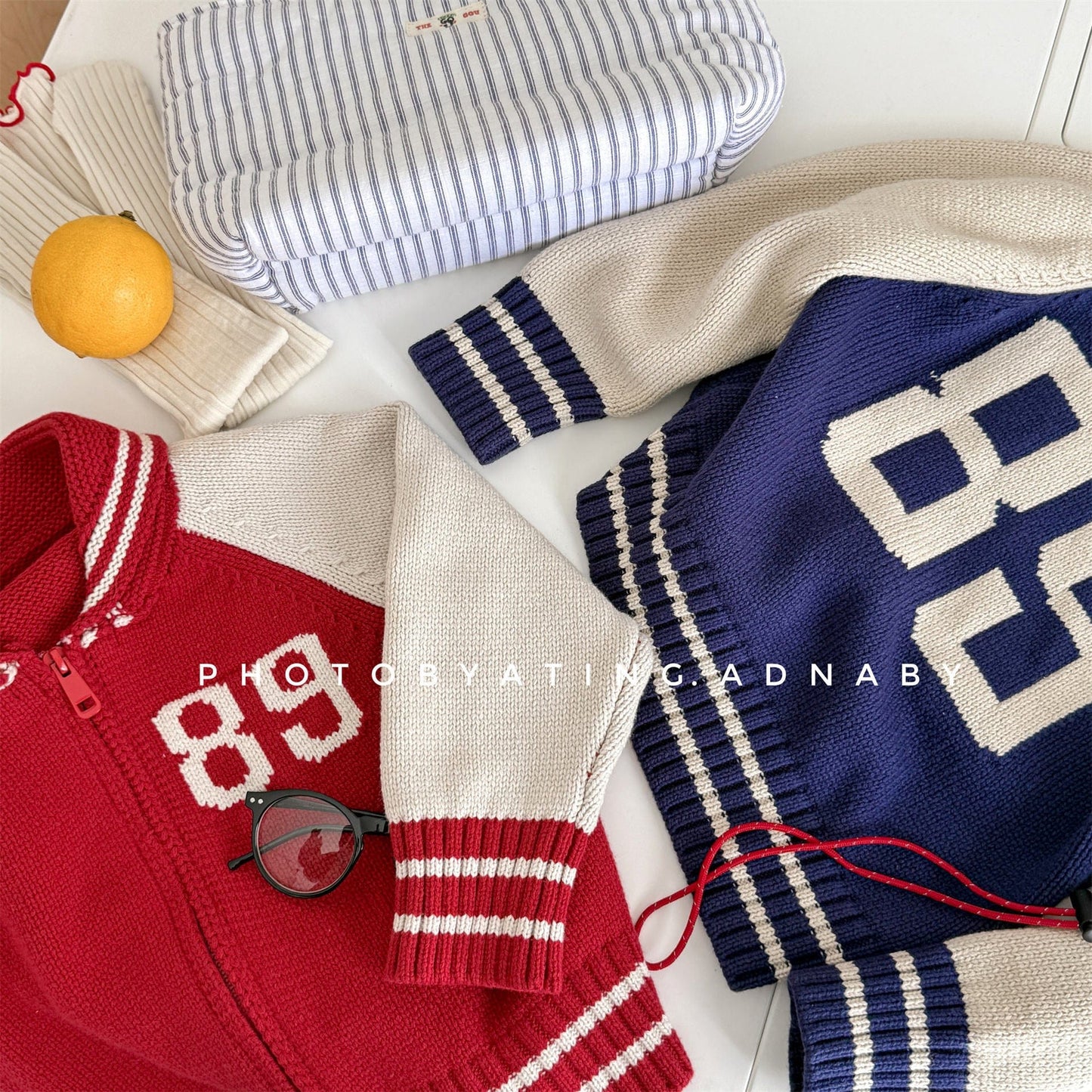 ショートコート・ジャケット・ジャンパー パッチワークニットジップアップスタジアムジャンパーブルゾン【mh0010633】