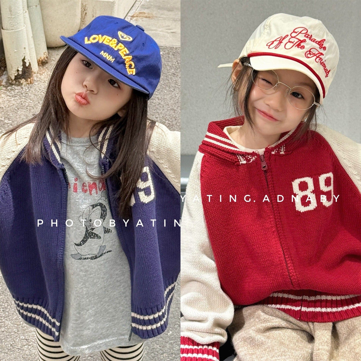 ショートコート・ジャケット・ジャンパー パッチワークニットジップアップスタジアムジャンパーブルゾン【mh0010633】