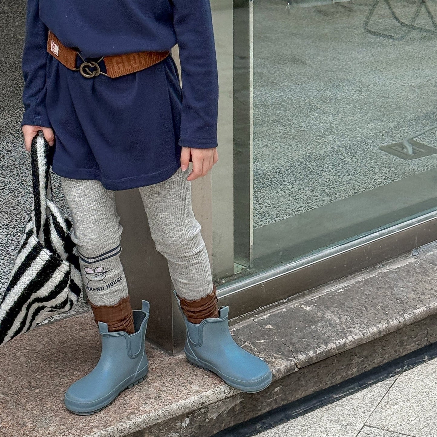 レギンスパンツ ねこ/ネズミプリントレギンスパンツ【mh0010634】