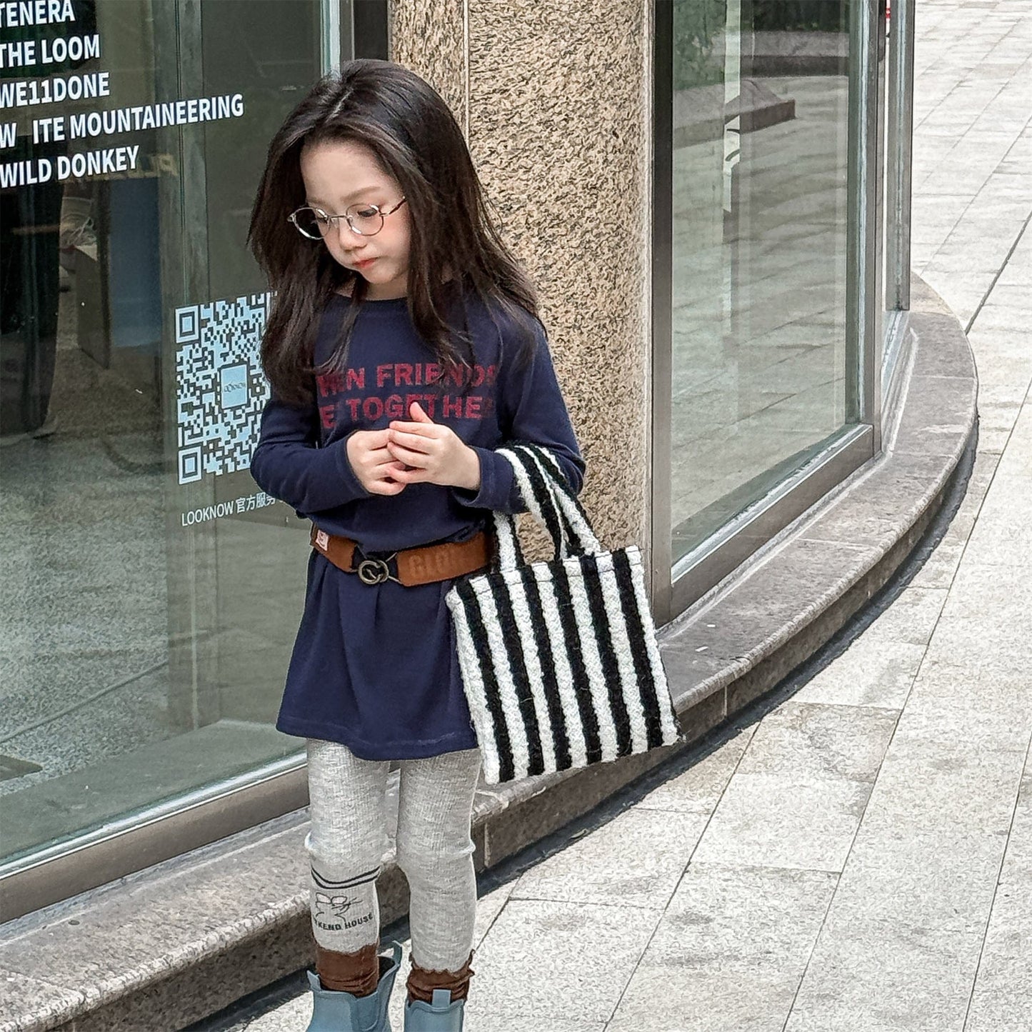 レギンスパンツ ねこ/ネズミプリントレギンスパンツ【mh0010634】