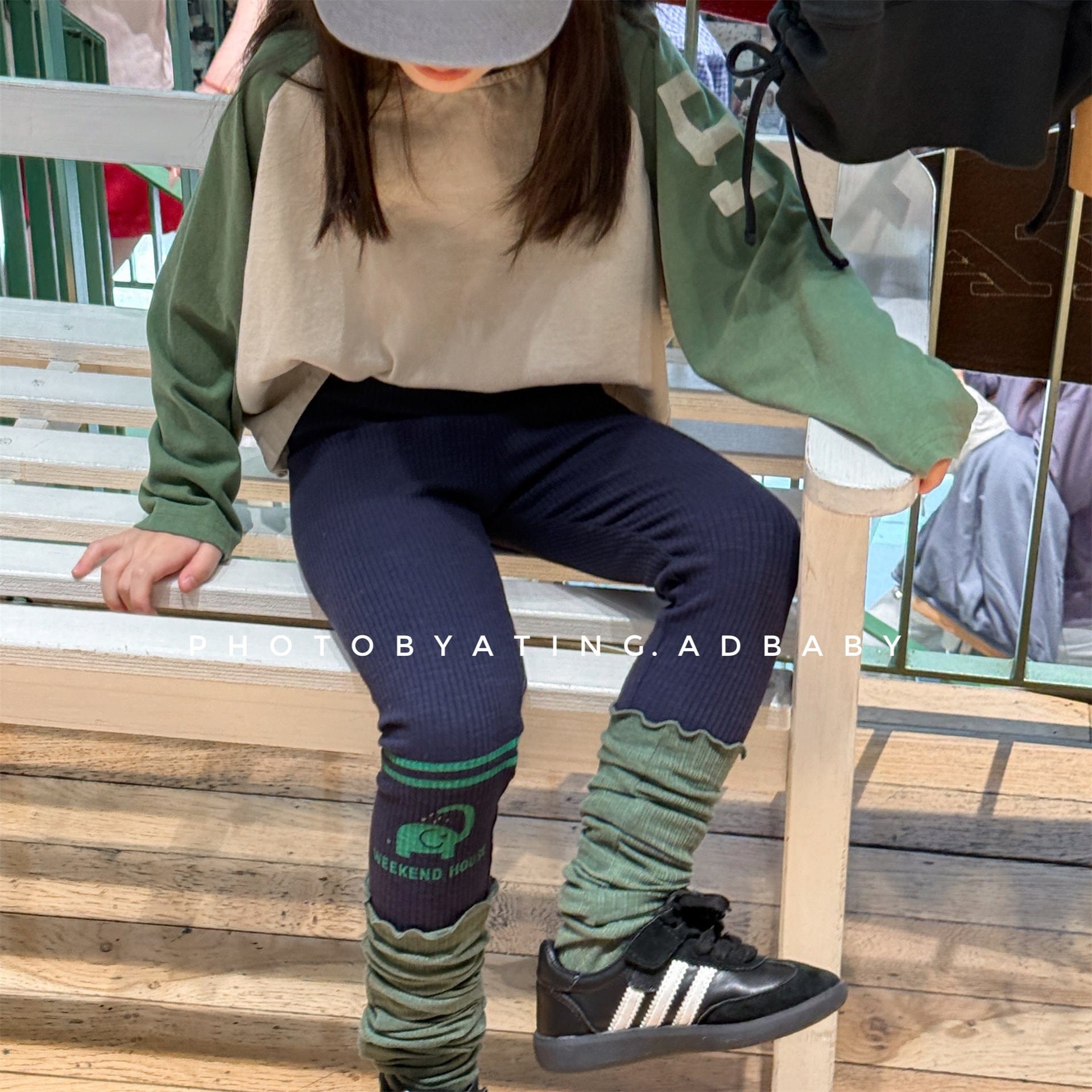 レギンスパンツ ねこ/ネズミプリントレギンスパンツ【mh0010634】