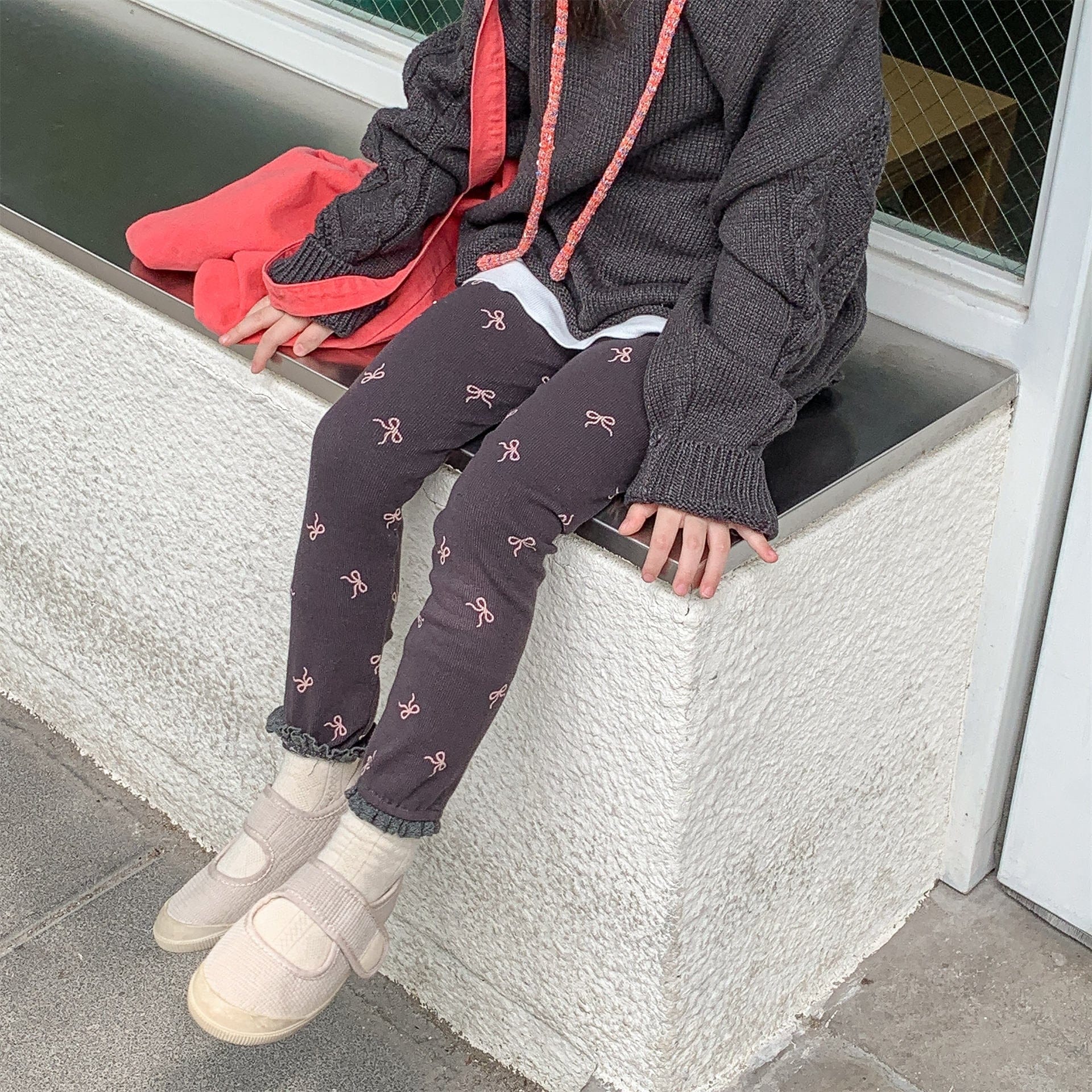 レギンスパンツ リボンプリントレギンスパンツ【mh0010635】