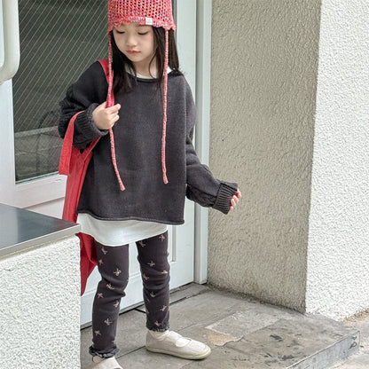 レギンスパンツ リボンプリントレギンスパンツ【mh0010635】