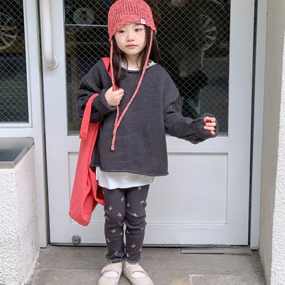 レギンスパンツ リボンプリントレギンスパンツ【mh0010635】