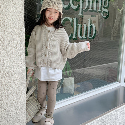 レギンスパンツ リボンプリントレギンスパンツ【mh0010635】