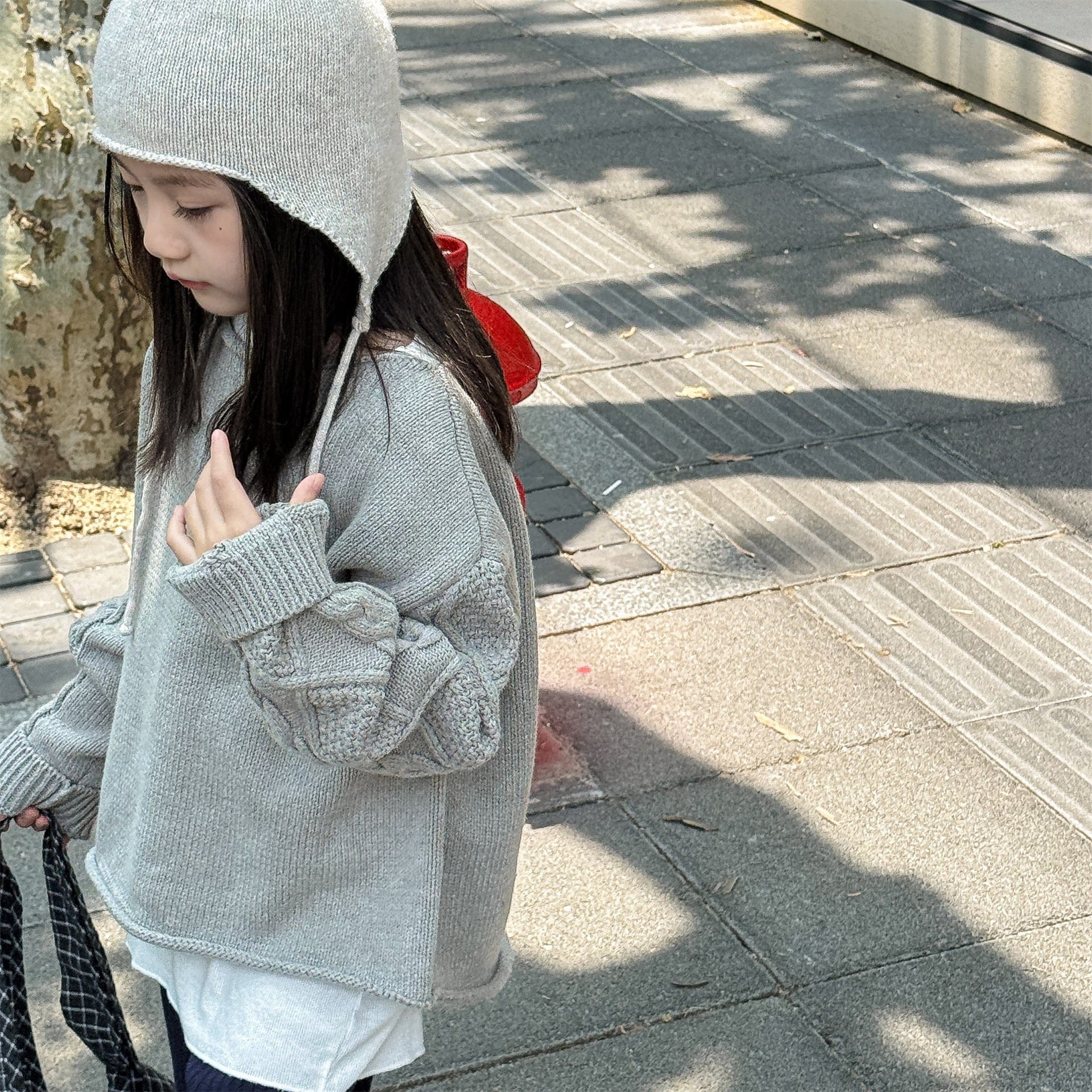 ニット・セーター カットオフニット長袖セータートップス【mh0010636】