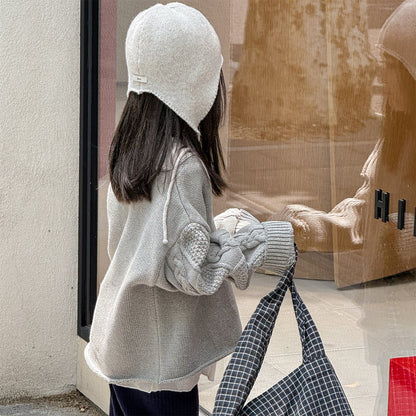 ニット・セーター カットオフニット長袖セータートップス【mh0010636】