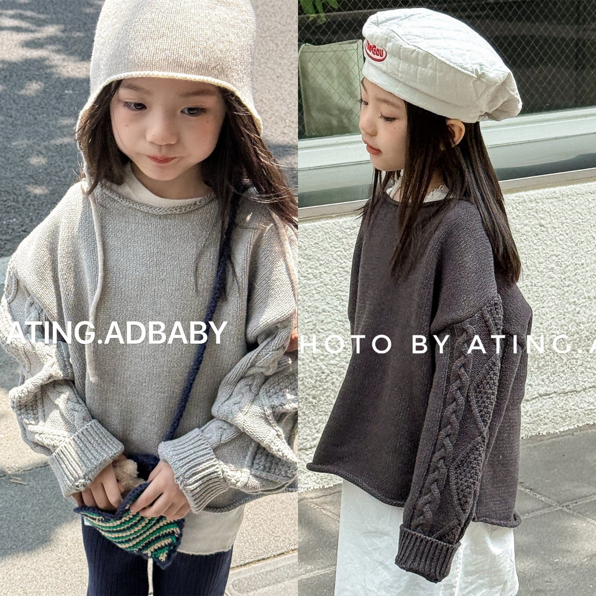 ニット・セーター カットオフニット長袖セータートップス【mh0010636】