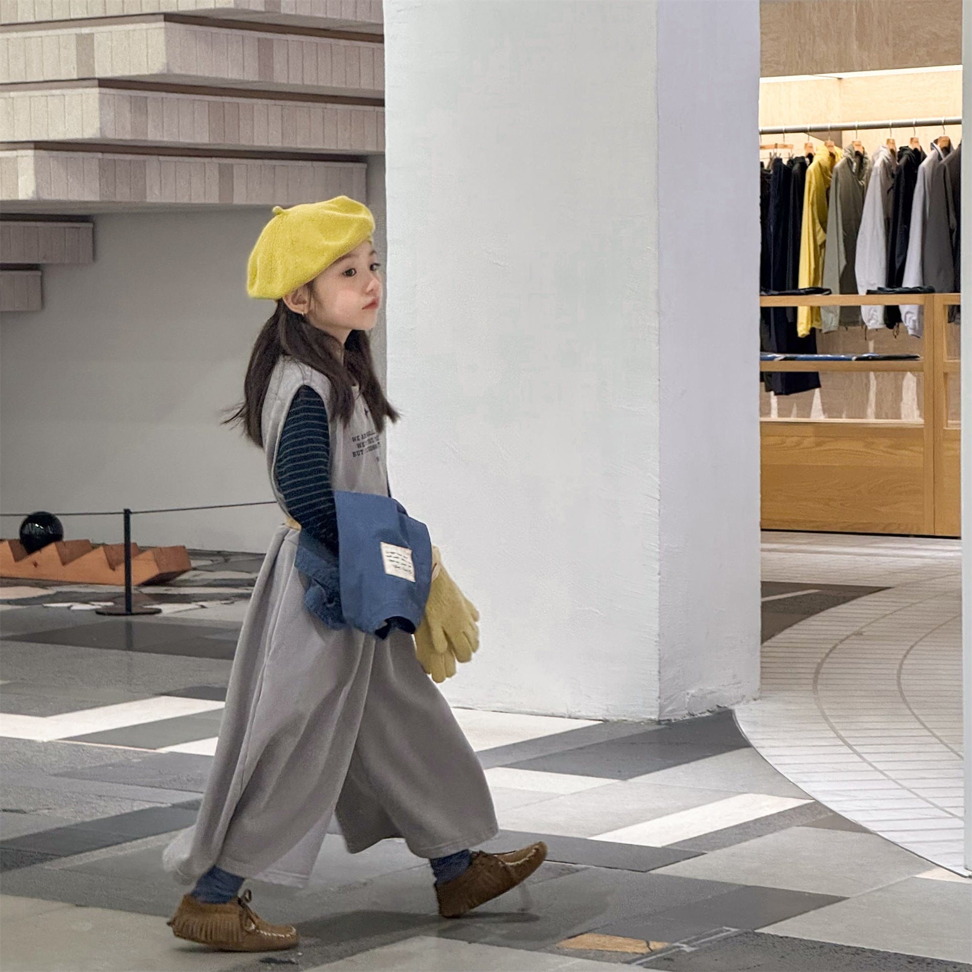 ノースリーブジャンプスーツ レターロゴプリントノースリーブワイドタックパンツジャンプスーツ【mh0010639】