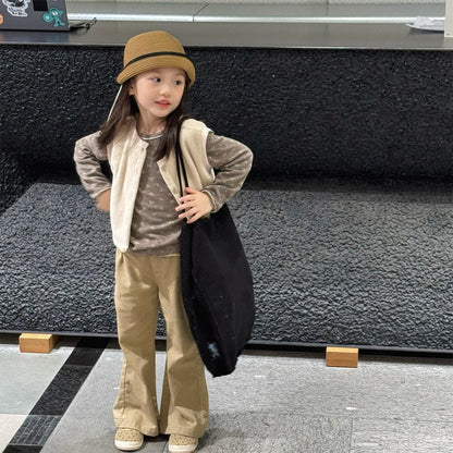 ロングパンツ・スウェットパンツ フラワー/無地フリルフレアベルボトムパンツ【mh0010642】