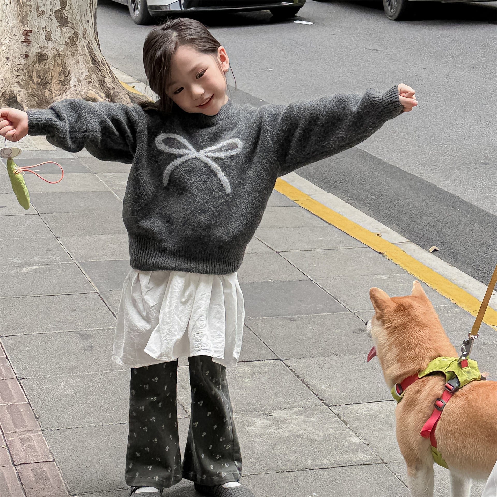 ロングパンツ・スウェットパンツ フラワー/無地フリルフレアベルボトムパンツ【mh0010642】