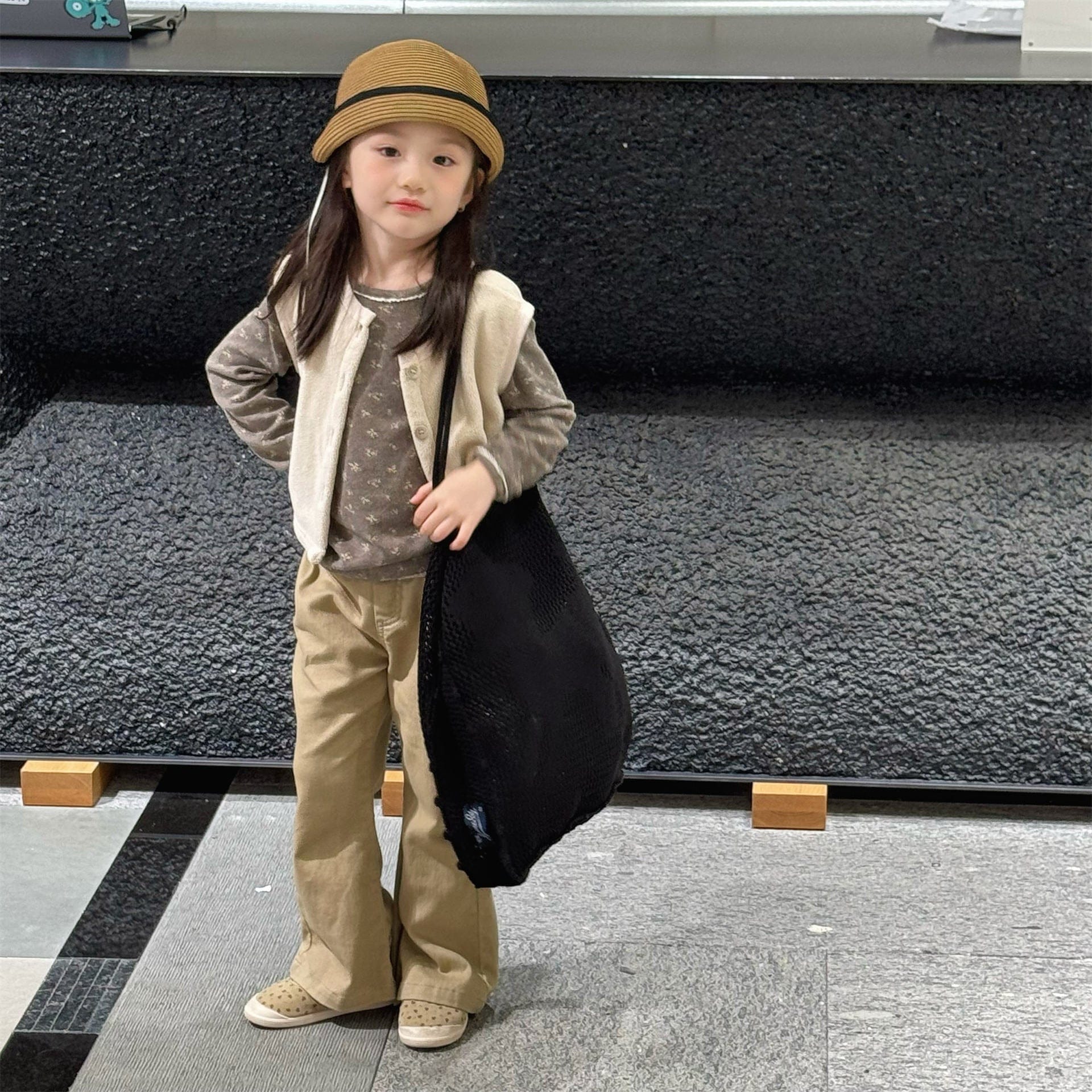 ロングパンツ・スウェットパンツ フラワー/無地フリルフレアベルボトムパンツ【mh0010642】