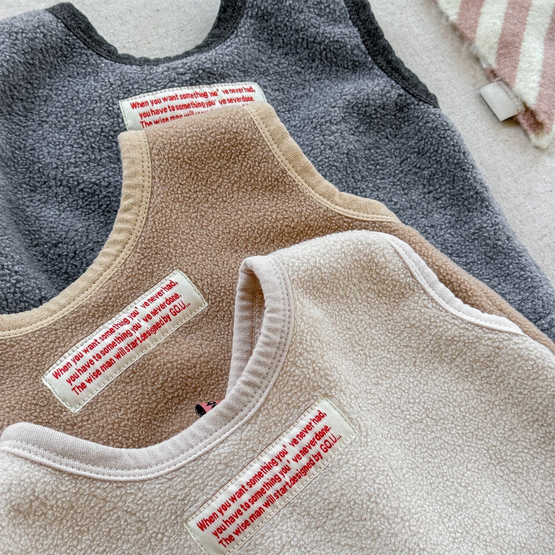 ベスト フロントボタン付きフリースベスト【mh0010809】