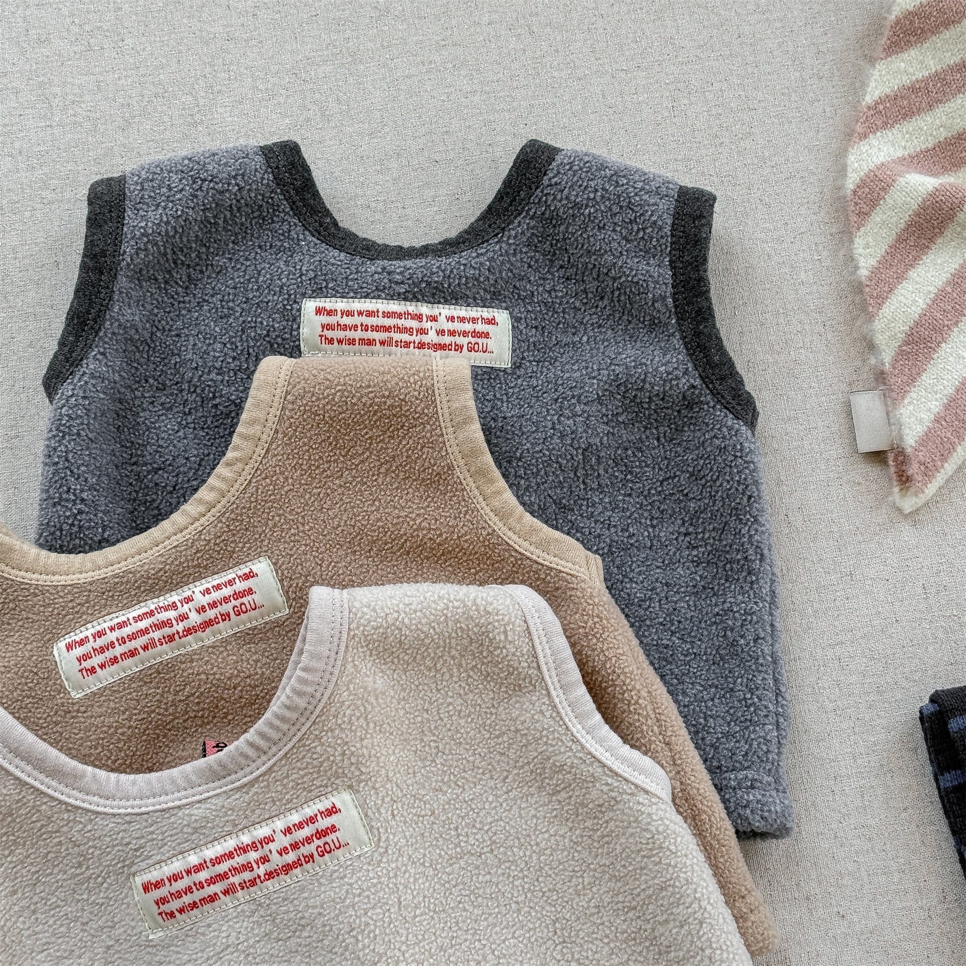 ベスト フロントボタン付きフリースベスト【mh0010809】