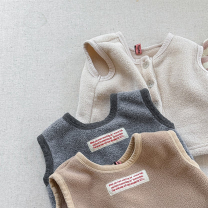 ベスト フロントボタン付きフリースベスト【mh0010809】