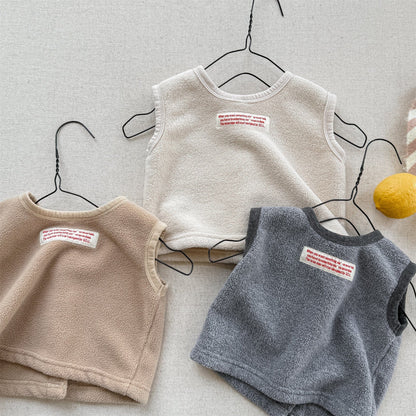 ベスト フロントボタン付きフリースベスト【mh0010809】