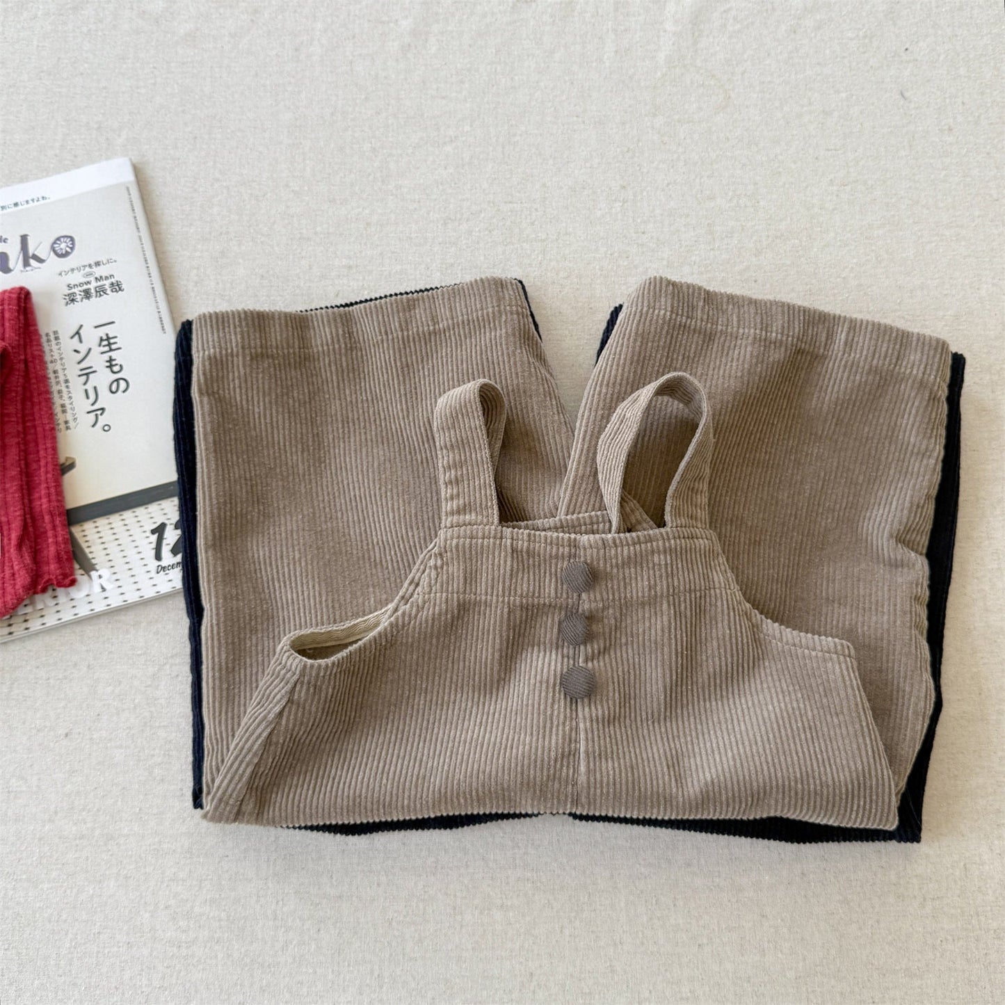 オーバーオール コーデュロイオーバーオール サロペット ワイドパンツ【mh0010811】