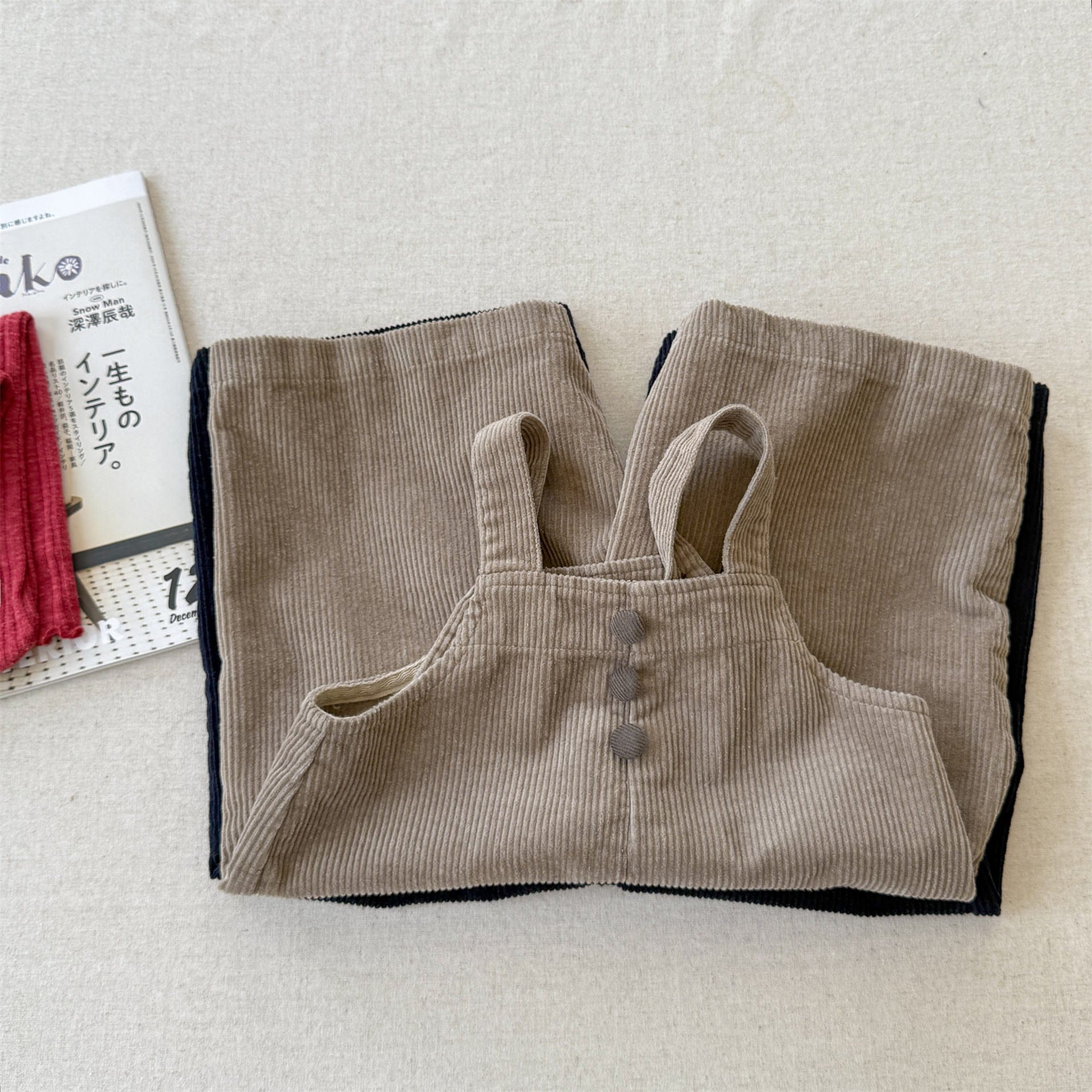 オーバーオール コーデュロイオーバーオール サロペット ワイドパンツ【mh0010811】