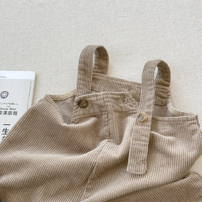 オーバーオール コーデュロイオーバーオール サロペット ワイドパンツ【mh0010811】