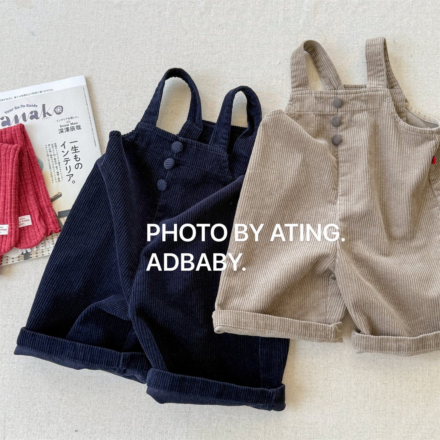 オーバーオール コーデュロイオーバーオール サロペット ワイドパンツ【mh0010811】