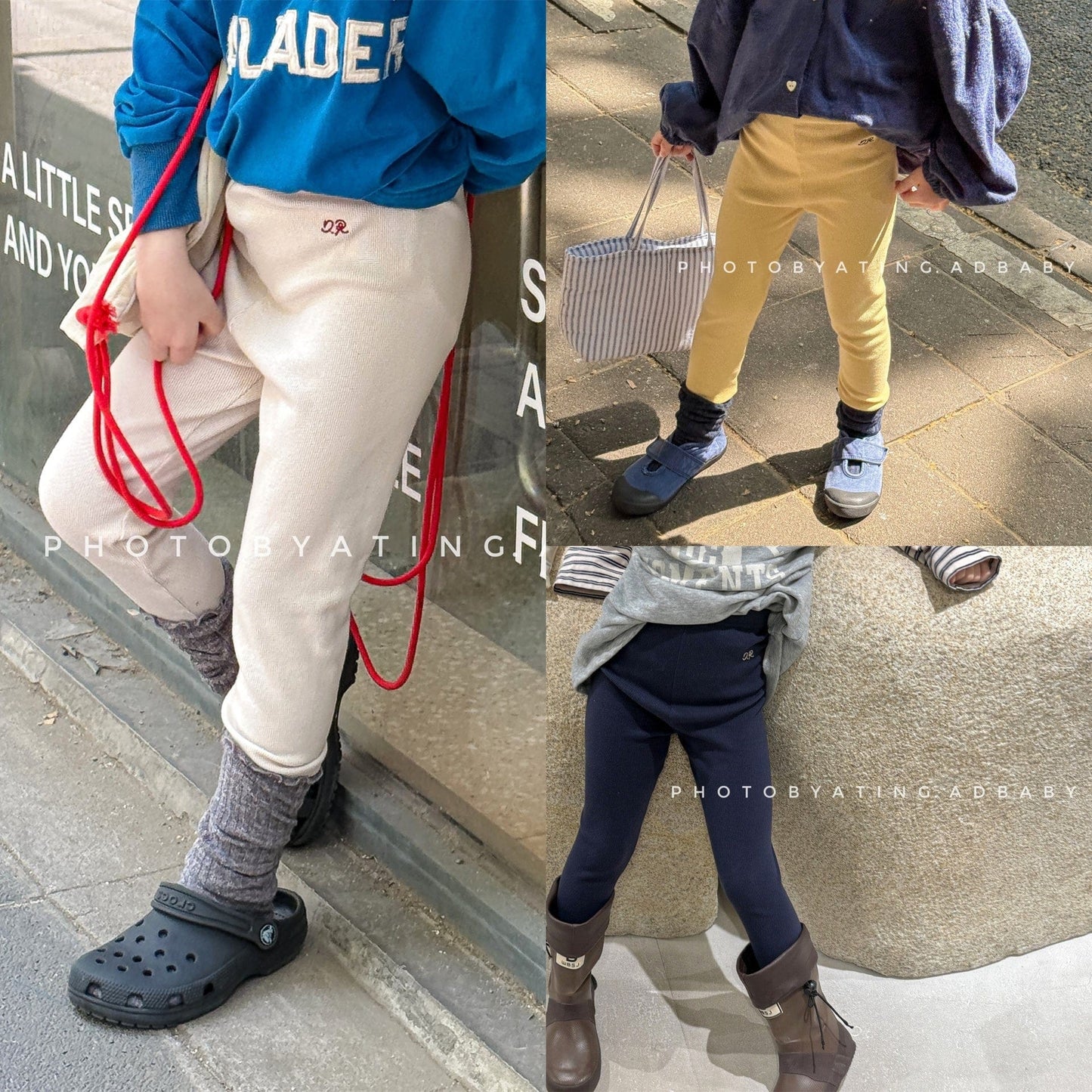 レギンスパンツ ワッフル生地リブレギンス ロングパンツ【mh0010815】