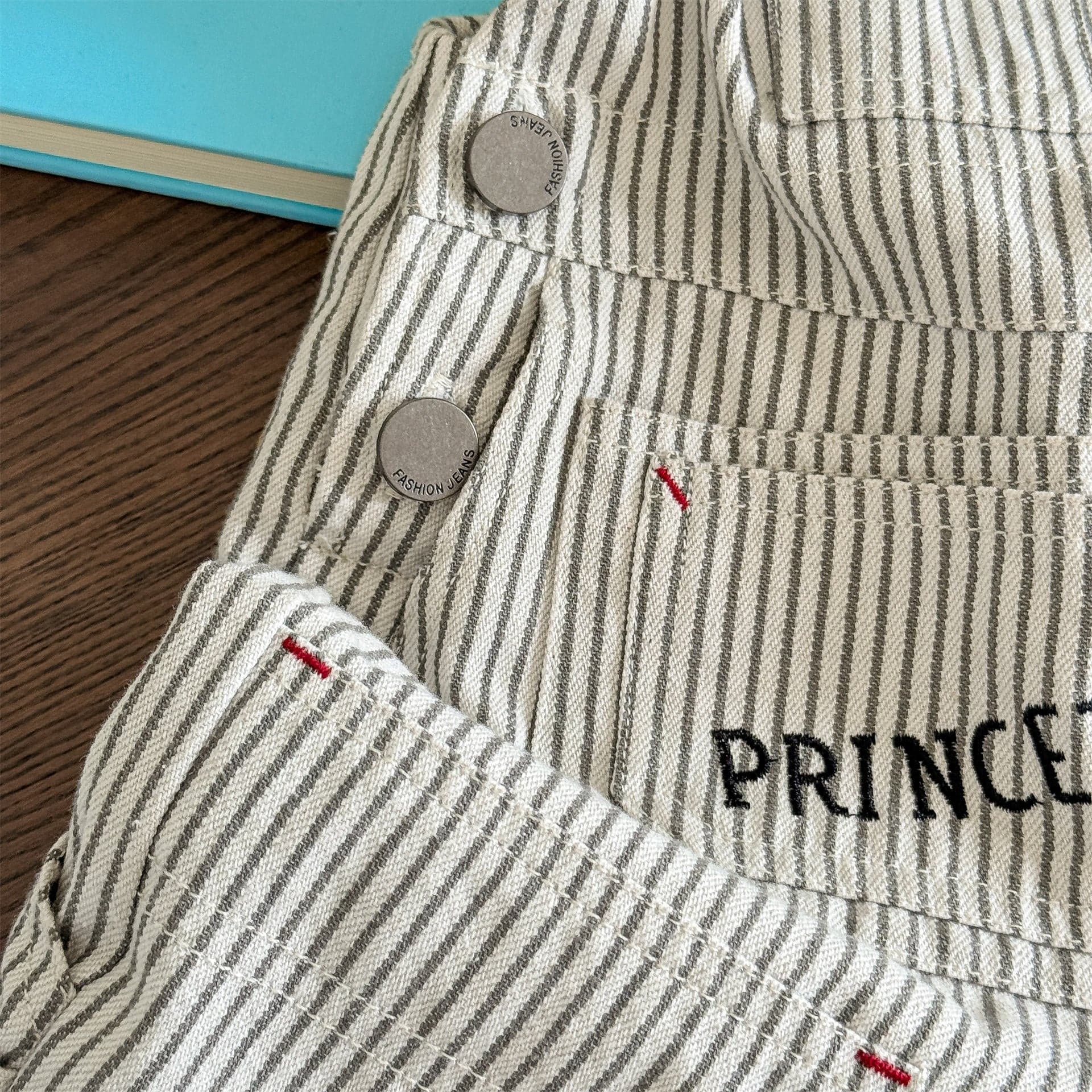 オーバーオール レターロゴ刺繍デニムオーバーオール サロペット【mh0010816】