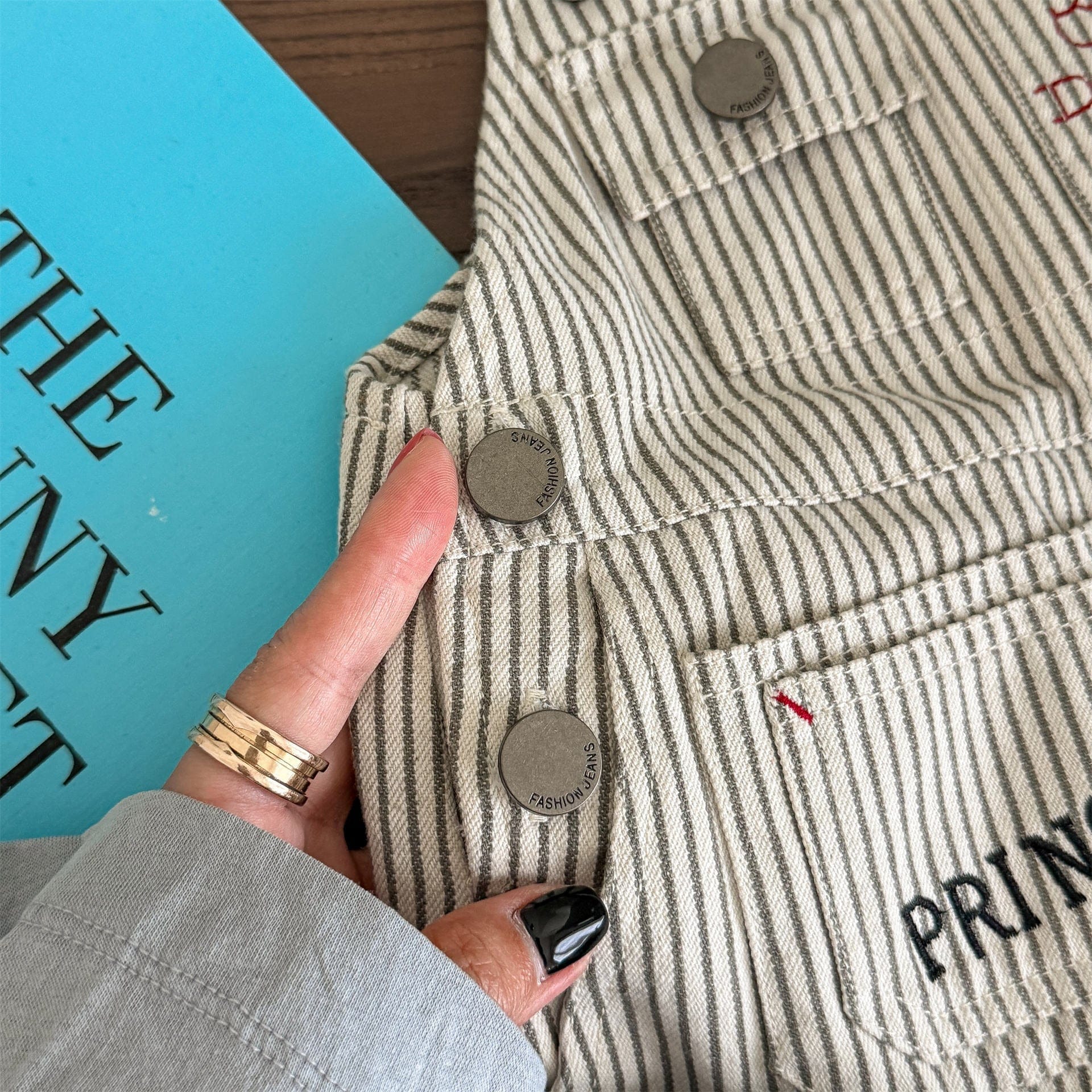 オーバーオール レターロゴ刺繍デニムオーバーオール サロペット【mh0010816】