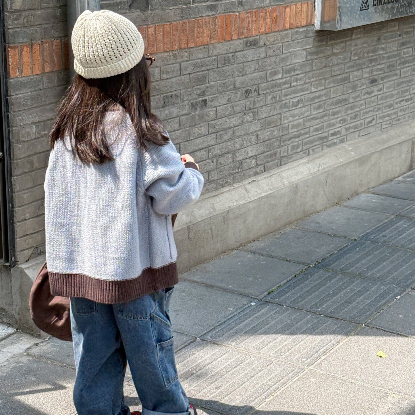 カーディガン・パーカー ワッペン付きジップアップニットカーディガンセーター【mh0010903】