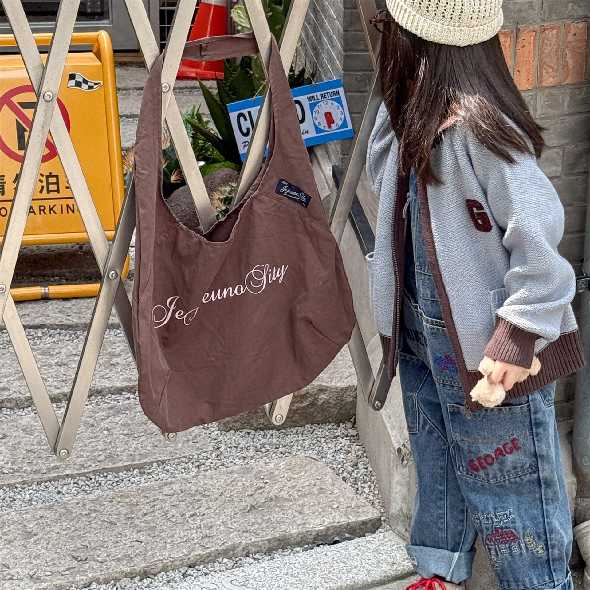 カーディガン・パーカー ワッペン付きジップアップニットカーディガンセーター【mh0010903】