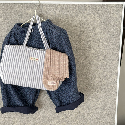 ロングパンツ・スウェットパンツ レオパード柄ワイドデニムパンツ【mh0010904】