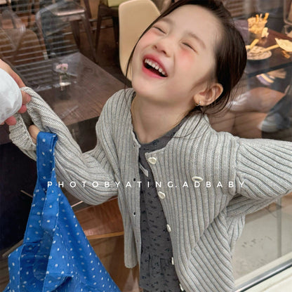 カーディガン・パーカー リブ編みニットカーディガン【mh0010905】