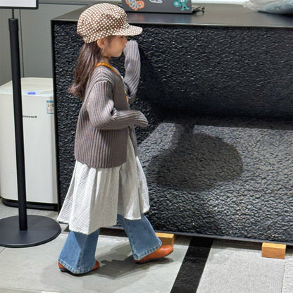 カーディガン・パーカー リブ編みニットカーディガン【mh0010905】