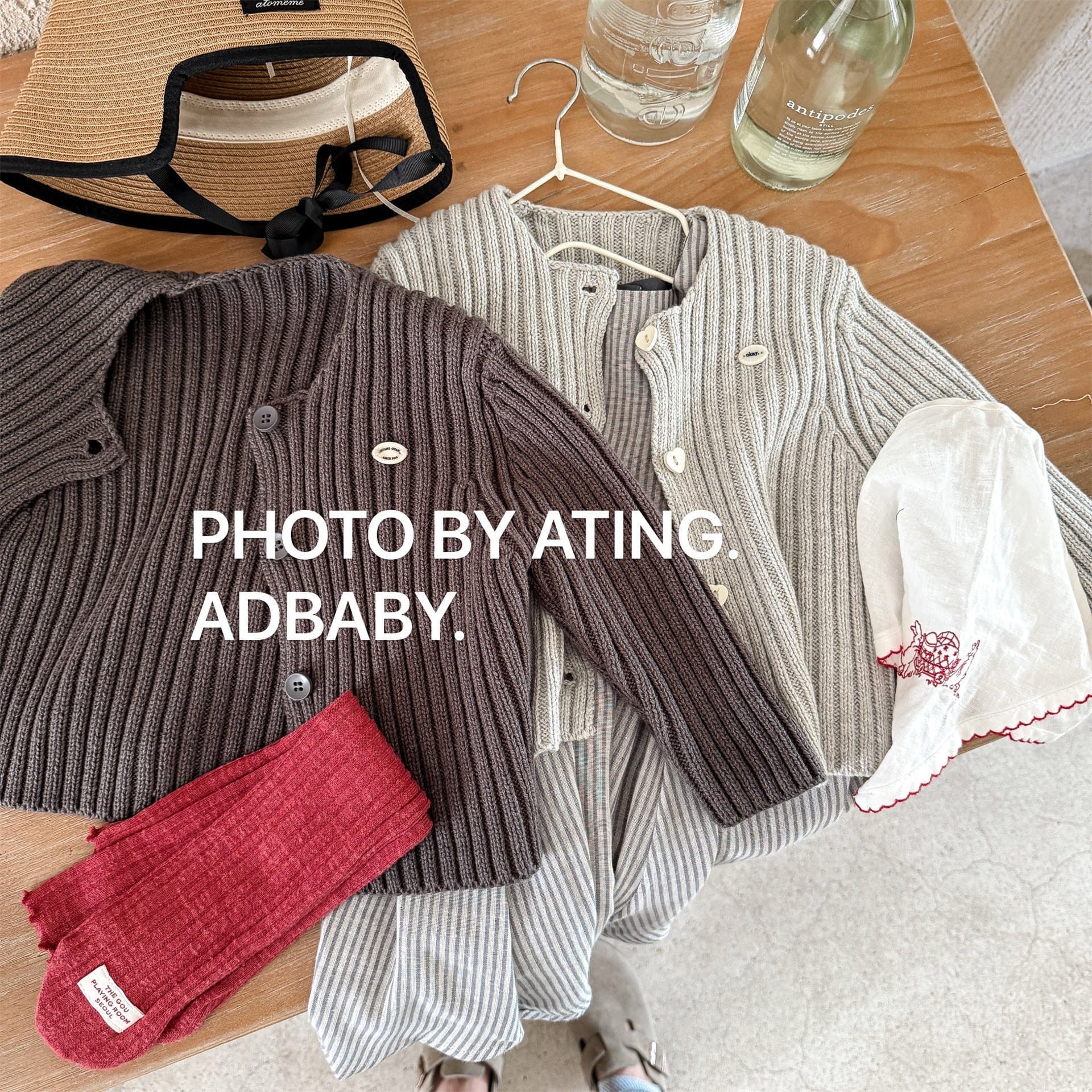 カーディガン・パーカー リブ編みニットカーディガン【mh0010905】