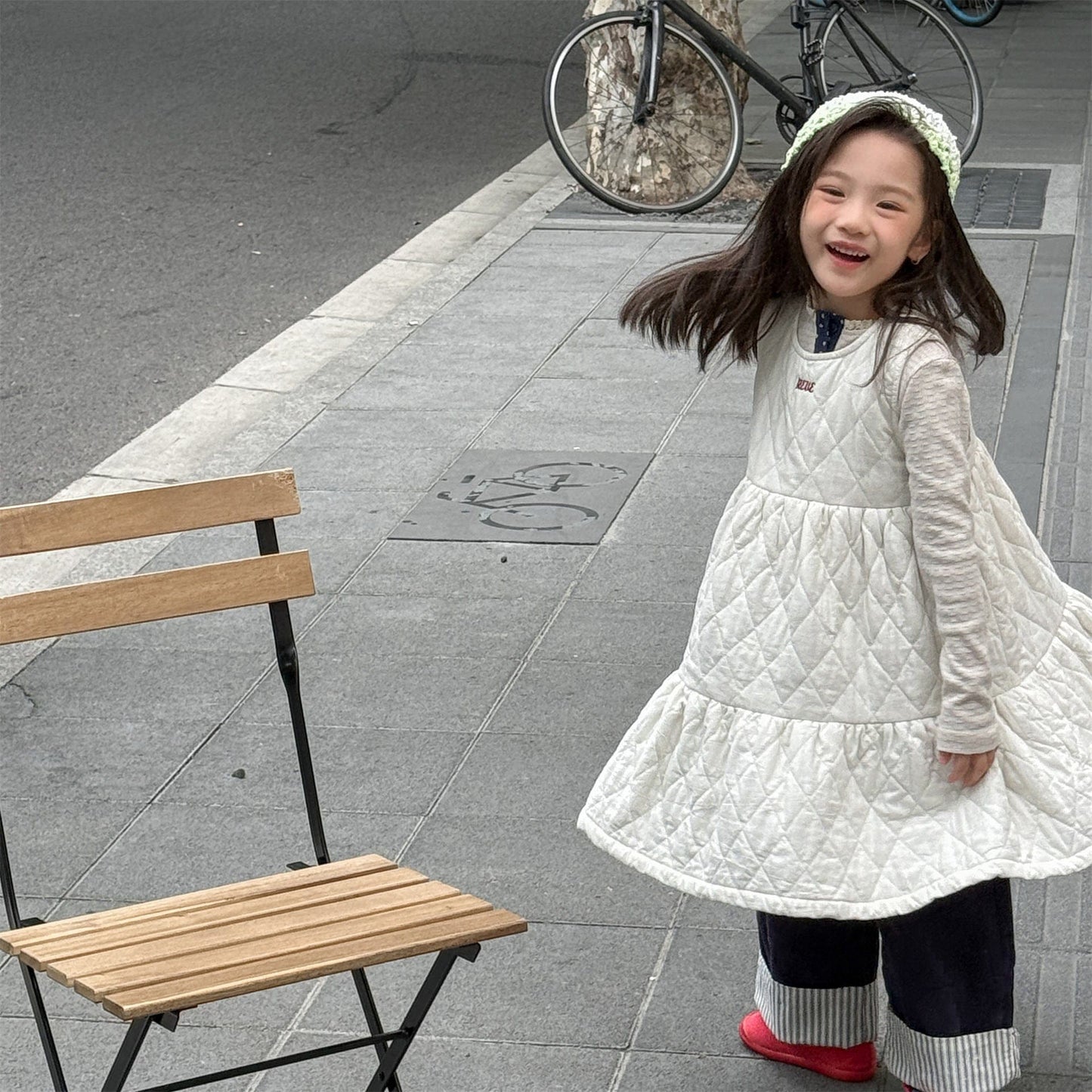 ノースリーブワンピース キルティングノースリーブワンピース【mh0010907】