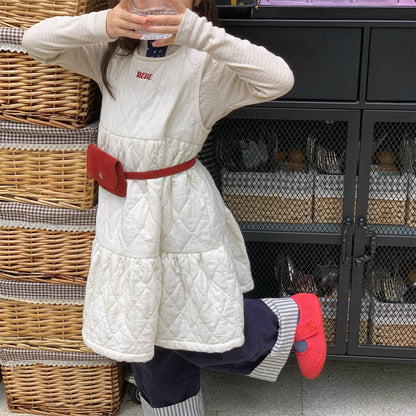 ノースリーブワンピース キルティングノースリーブワンピース【mh0010907】