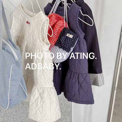 ノースリーブワンピース キルティングノースリーブワンピース【mh0010907】