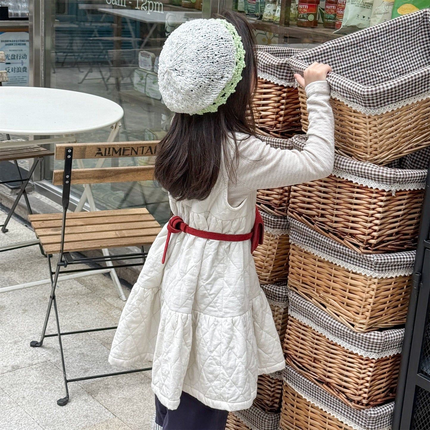 ノースリーブワンピース キルティングノースリーブワンピース【mh0010907】