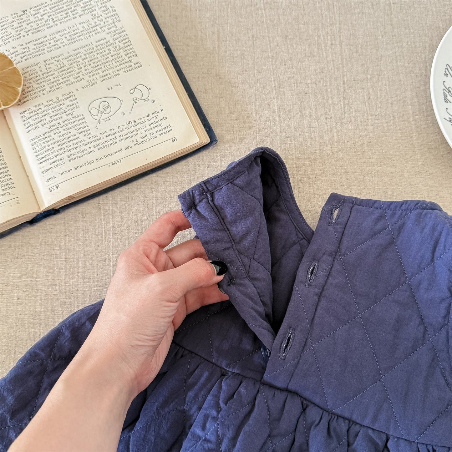 ノースリーブワンピース キルティングノースリーブワンピース【mh0010907】